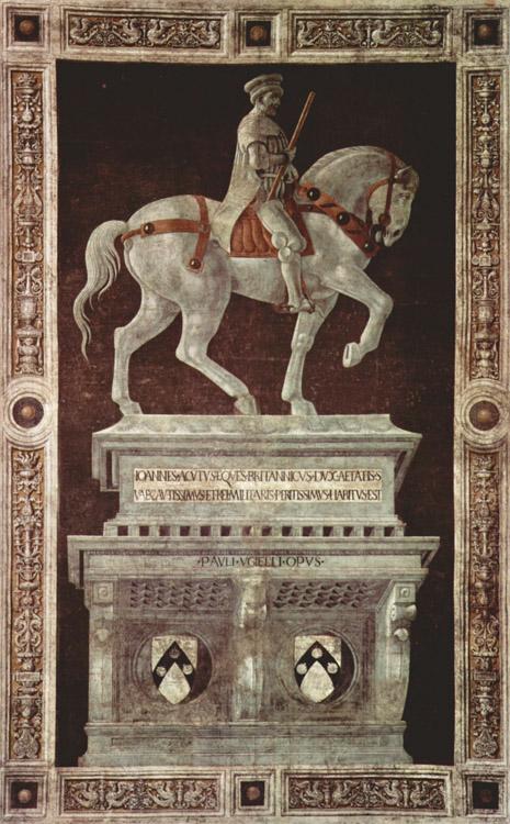 UCCELLO, Paolo Equestrian Portrait of Sir John Hawkwood (mk08)